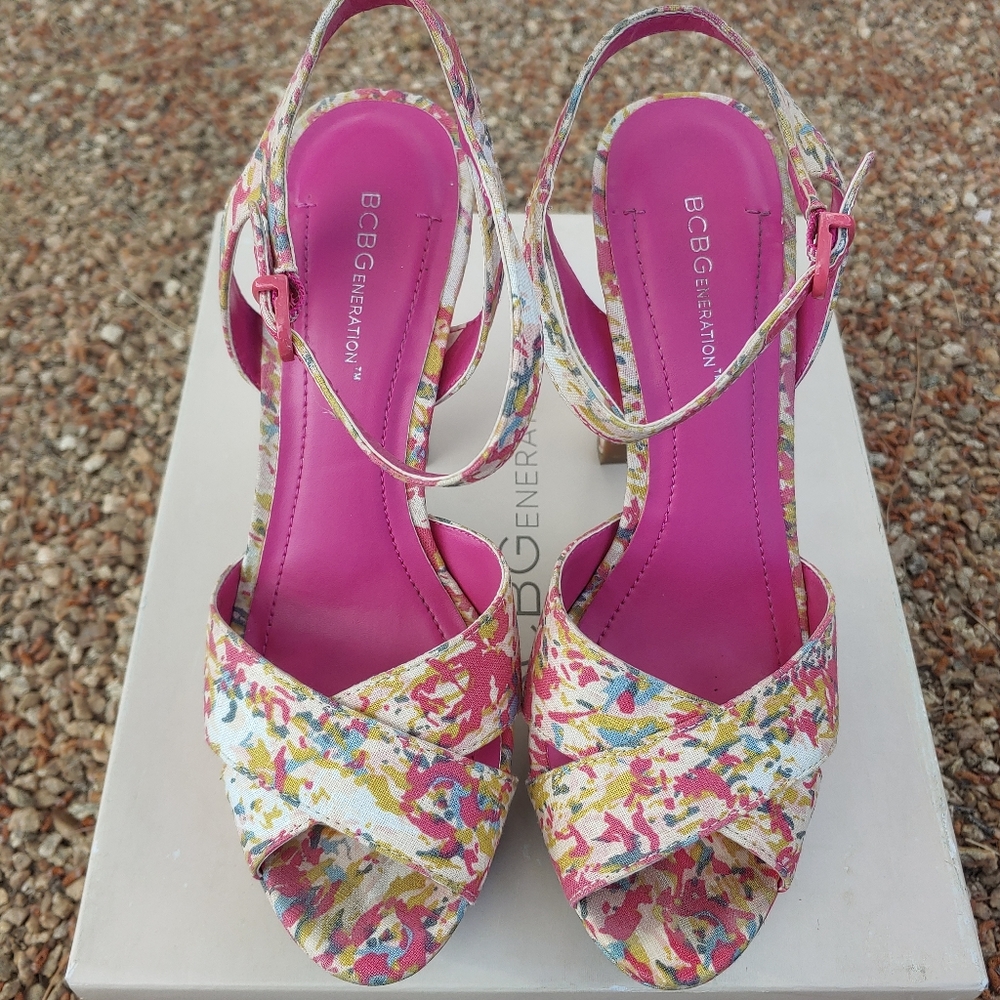 Bcbgeneration Platform Heel Sandals - image 4